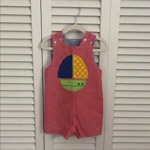 Bailey Boys Reversible Striped Baby Romper with Frog Design and Boat design